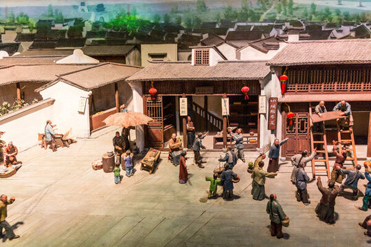 古代集市復(fù)原場(chǎng)景