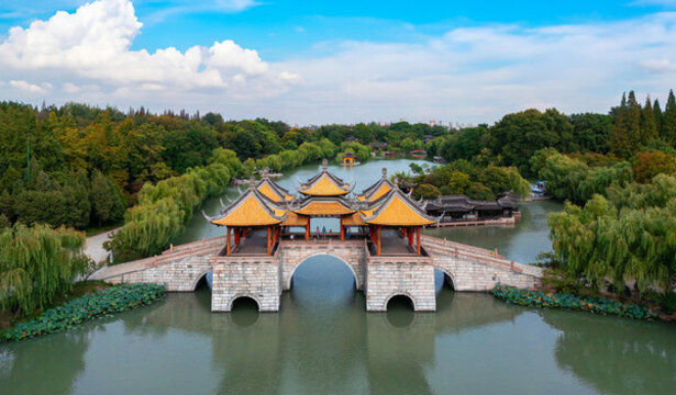 揚州瘦西湖五亭橋