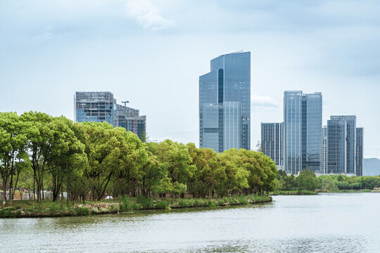 紹興鏡湖新區(qū)城市風(fēng)光