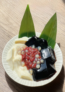 仙草豆花