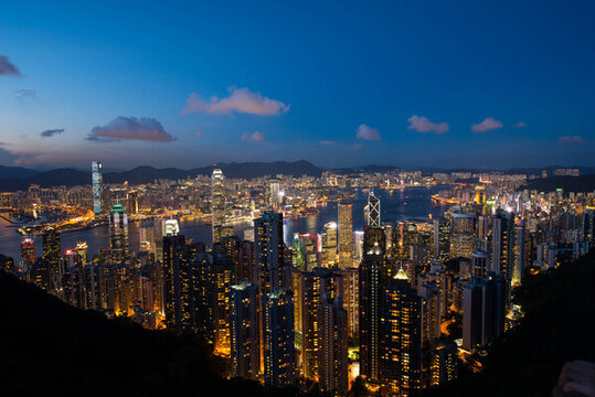 香港山頂夜景