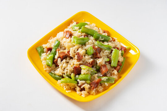豆角臘腸炒飯
