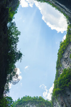 重慶武隆后坪鄉(xiāng)天坑群景觀