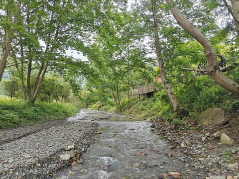 山村小河
