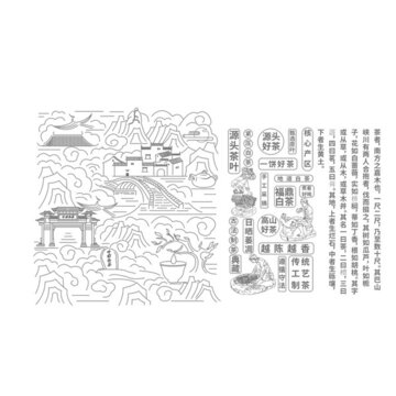 茶插畫地域性