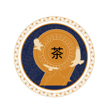 高山圖案元素