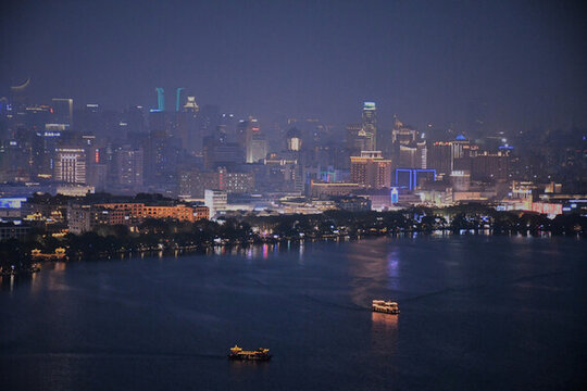 杭州西湖夜景