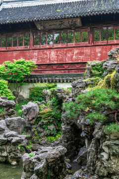 中式園林風(fēng)景鏡頭