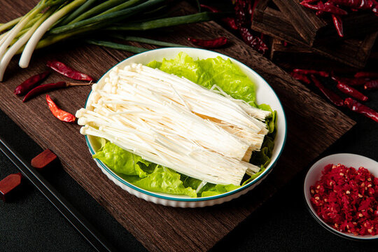 麻辣燙菜品金針菇
