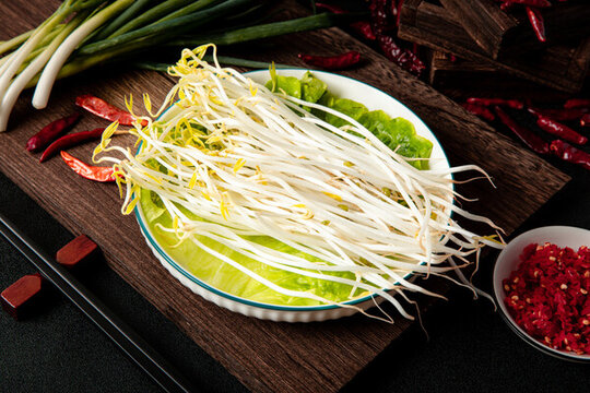 麻辣燙菜品黃豆芽
