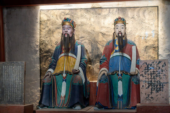 成都武侯祠里的三國(guó)歷史人物塑像