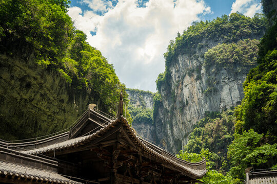 重慶武隆后坪鄉(xiāng)天坑群建筑景觀