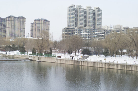 冬日汾河