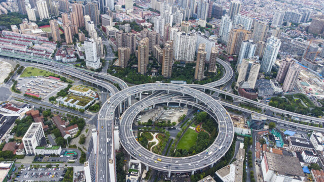 航拍南浦大橋