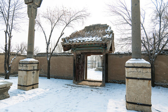 單堠石旗桿關(guān)帝廟