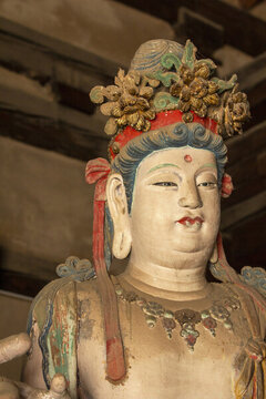 中國(guó)山西五臺(tái)縣南禪寺唐代塑像