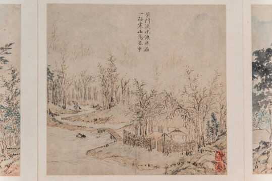 唐宋詩(shī)意山水冊(cè)之唐代韓翃詩(shī)畫(huà)