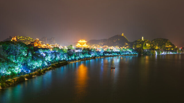 廣西柳州百里柳江夜景