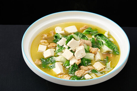 青菜油渣豆腐