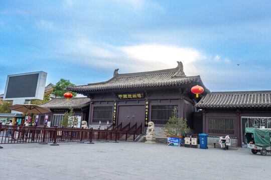 趙州橋景區(qū)古典建筑角樓建筑