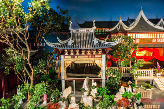 古代建筑夜景