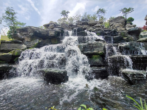 水塘江樂水公園瀑布