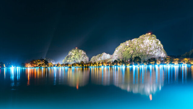 肇慶七星巖夜景