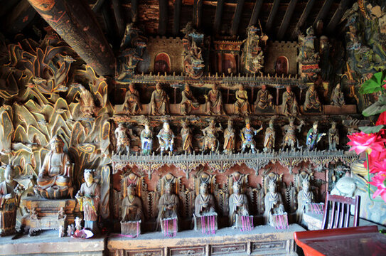 仙洞溝碧巖寺觀音閣懸塑