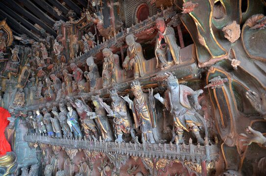 仙洞溝碧巖寺觀音閣懸塑