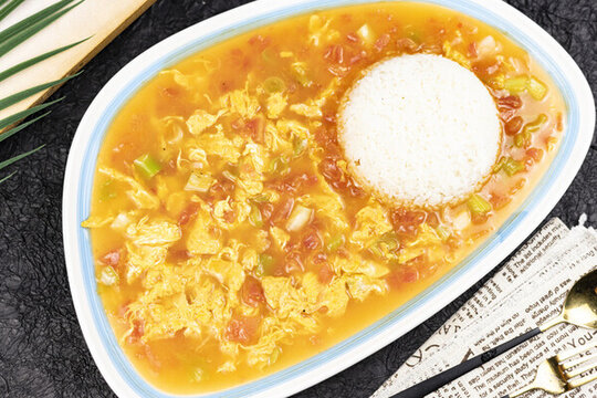 番茄雞蛋燴飯