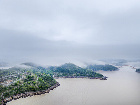 航拍象山石浦漁港