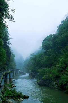 靖安風(fēng)景畫(huà)青山綠水