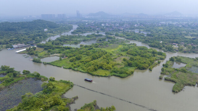 下渚湖濕地公園航拍