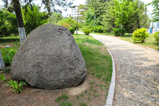 公園大石頭