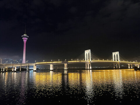 澳門大橋夜景