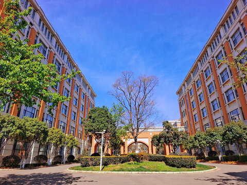 云南大學(xué)呈貢校區(qū)校園一角