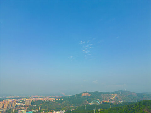 航拍西雙版納景洪市城市風(fēng)光