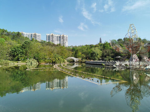 鄰水黃桷樹公園廣角