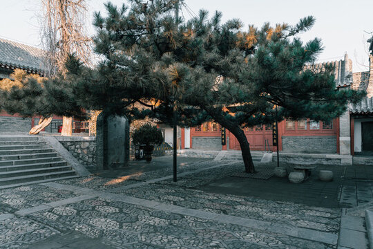山東泰山岱廟景區(qū)建筑風光