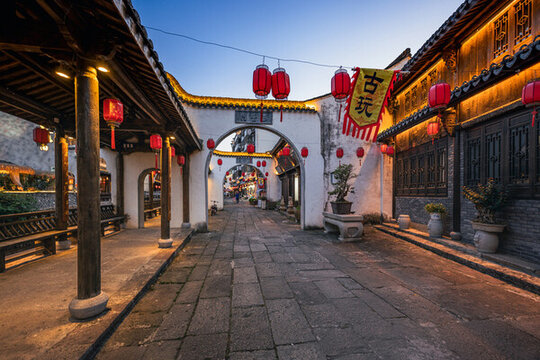 上虞豐惠古城夜景