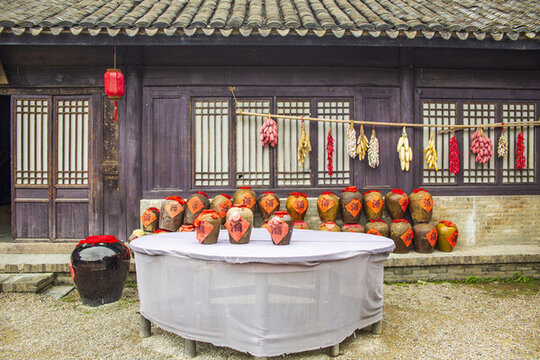 古代酒坊酒家老場(chǎng)景