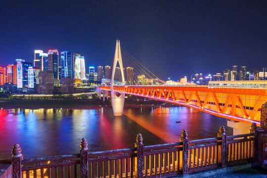 重慶江北區(qū)CBD夜景都市風光