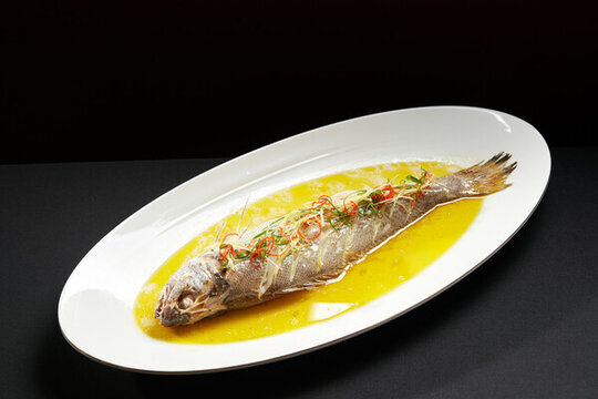 雞汁蒸黃魚