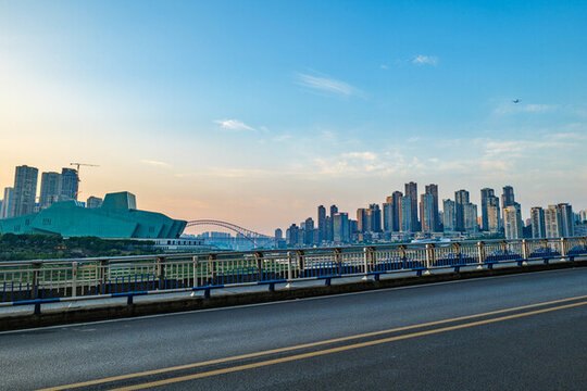 重慶城市風(fēng)光汽車廣告背景圖