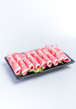 火鍋菜品羊肉片