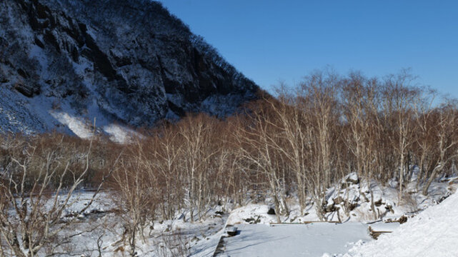 長白山雪景