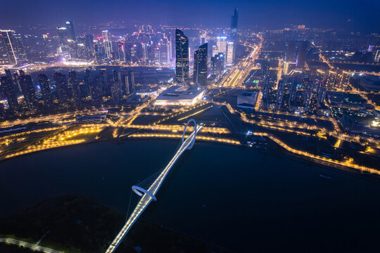 中國江蘇南京南京眼旅游區(qū)夜景