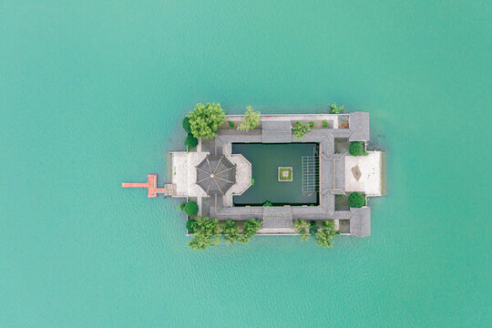 江蘇蘇州石湖風(fēng)景區(qū)航拍風(fēng)光