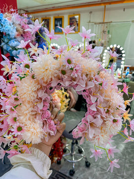 手工花環(huán)