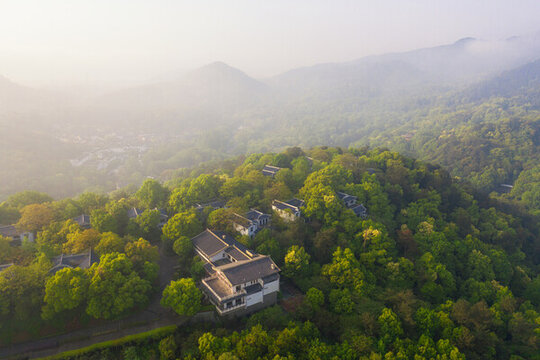 浙江杭州西湖滿覺隴景區(qū)風(fēng)光